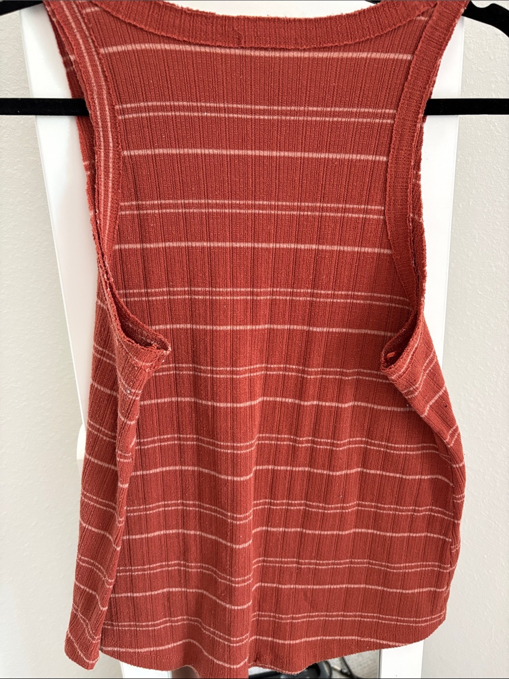 Sienna Sky Rust-Striped Ribbed Tank - Picture 3 of 3